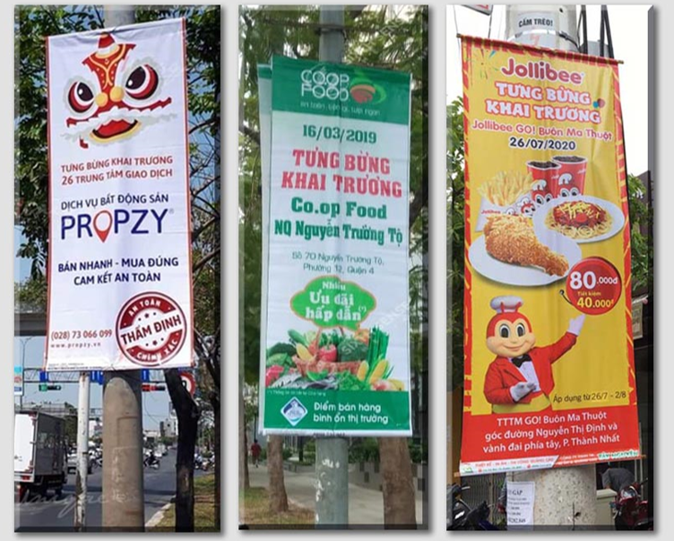 In poster/banner